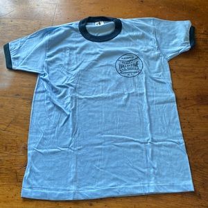 vintage Baseball Hall of Fame Tshirt blue Large